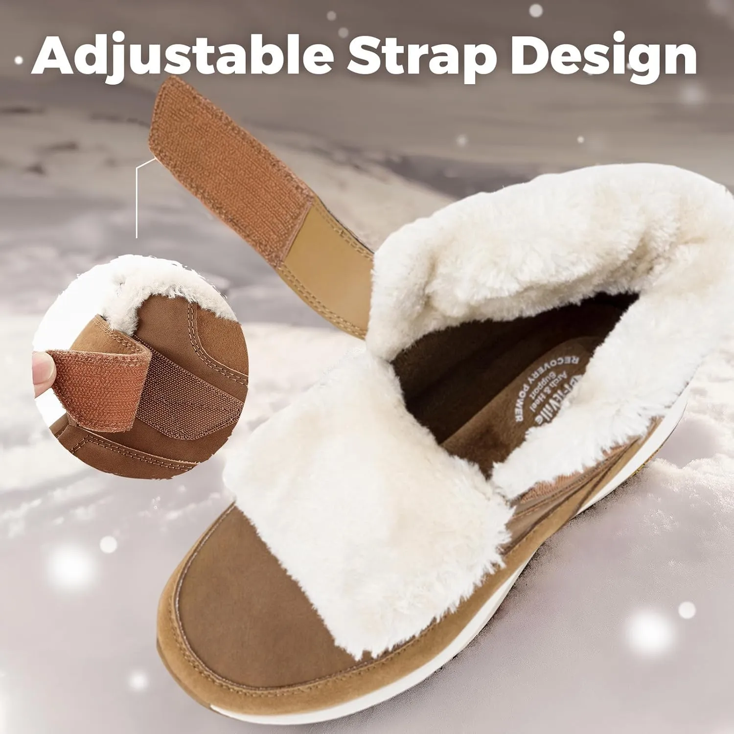 FitVille Womens Wide Snow Boots Fur Lined Boots for Women Winter Warm Boots Wide Width Womens Outdoor Snow Booties