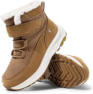 FitVille Womens Wide Snow Boots Fur Lined Boots for Women Winter Warm Boots Wide Width Womens Outdoor Snow Booties