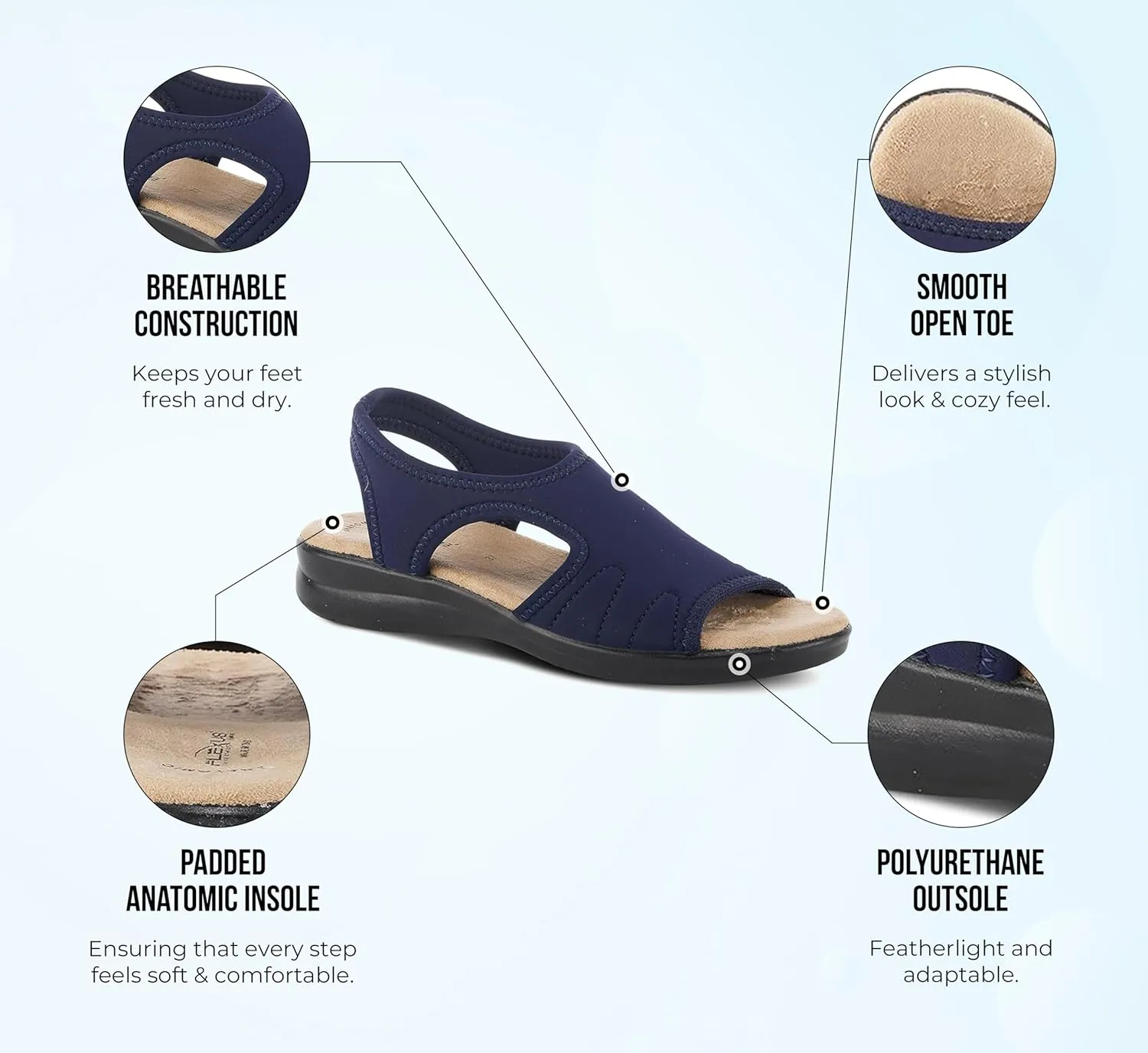 Flexus Women's NYAMAN Ankle Strap