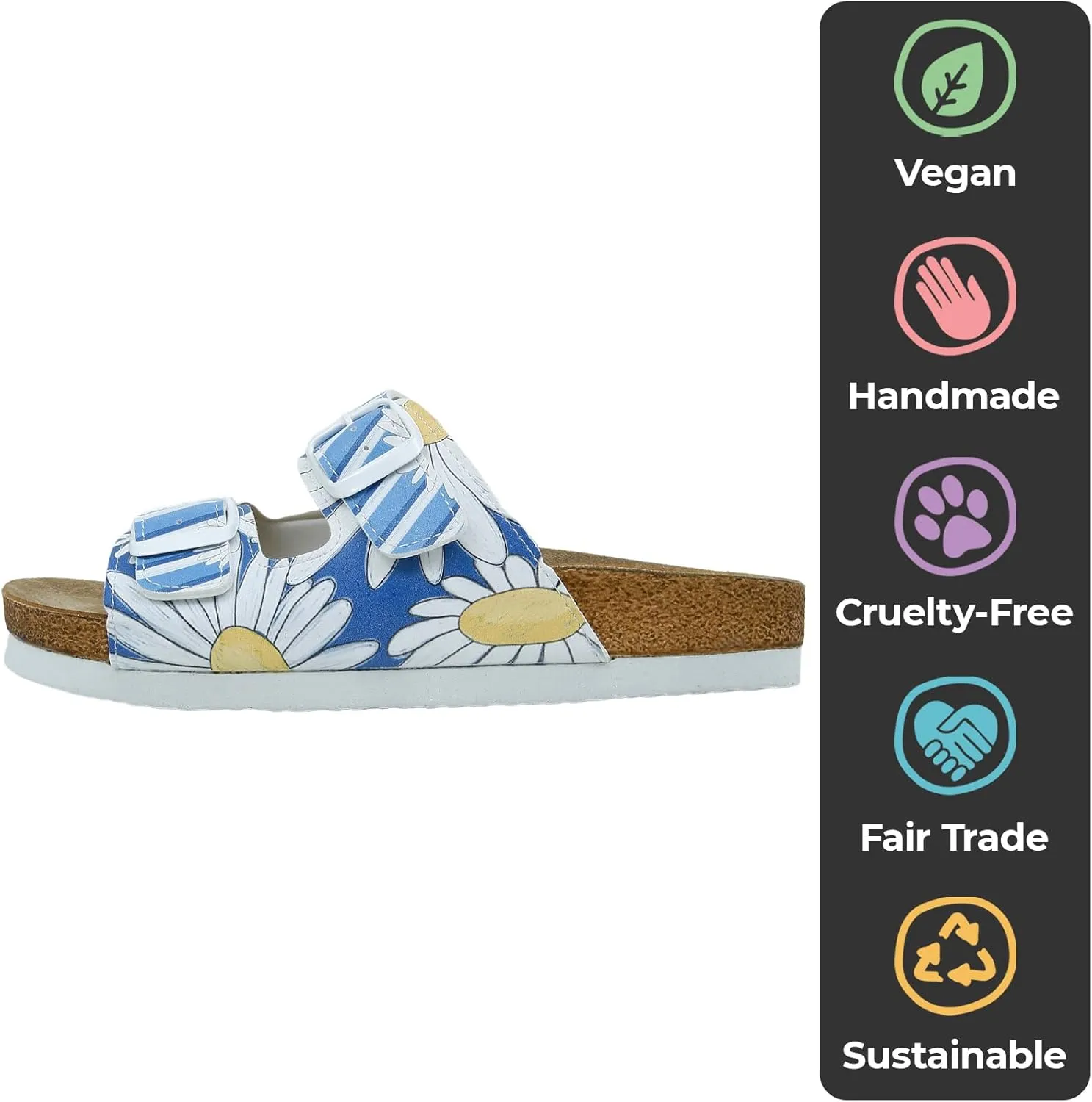 Flip Flops for Women - Vegan Leather and Handmade Thong Sandals for Women