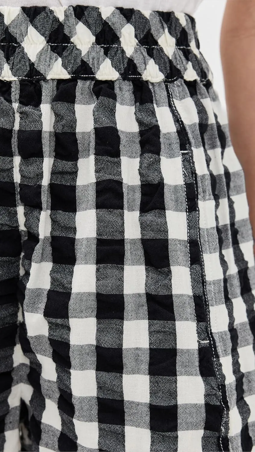 Free People Women's Get Free Seersucker Pull On Shorts