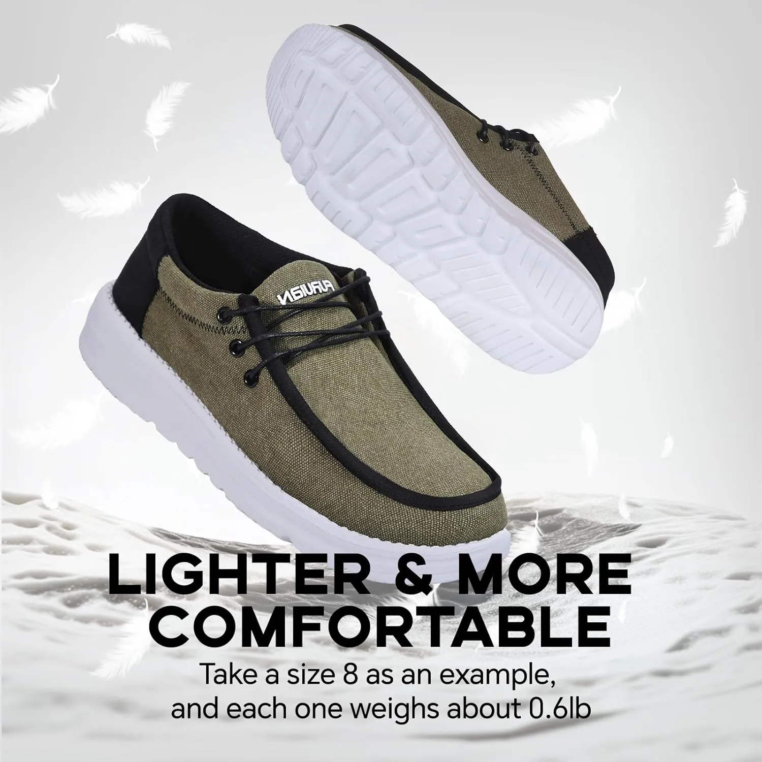 Furuian Steel Toe Shoes for Men Low-top Safety Work Shoes for Men Lightweight Steel Toe Sneakers Comfortable Canvas Work Loafers Zapatos De Trabajo para Hombres