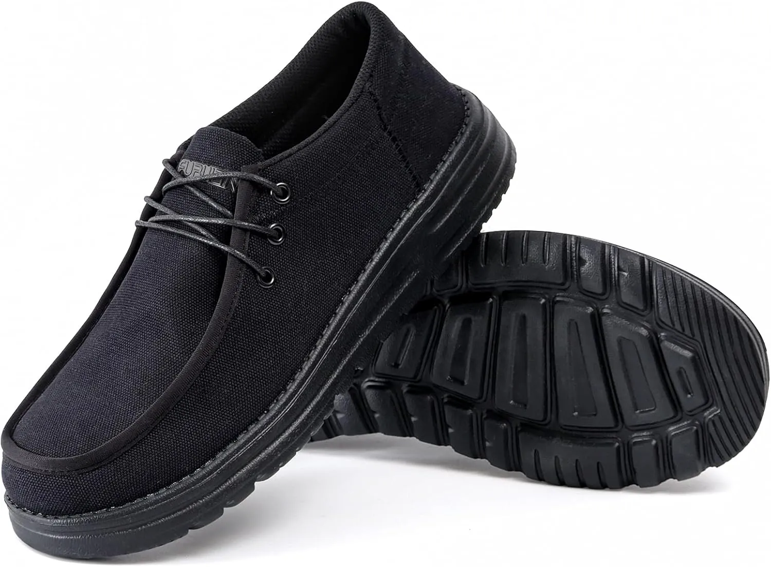 Furuian Steel Toe Shoes for Men Low-top Safety Work Shoes for Men Lightweight Steel Toe Sneakers Comfortable Canvas Work Loafers Zapatos De Trabajo para Hombres