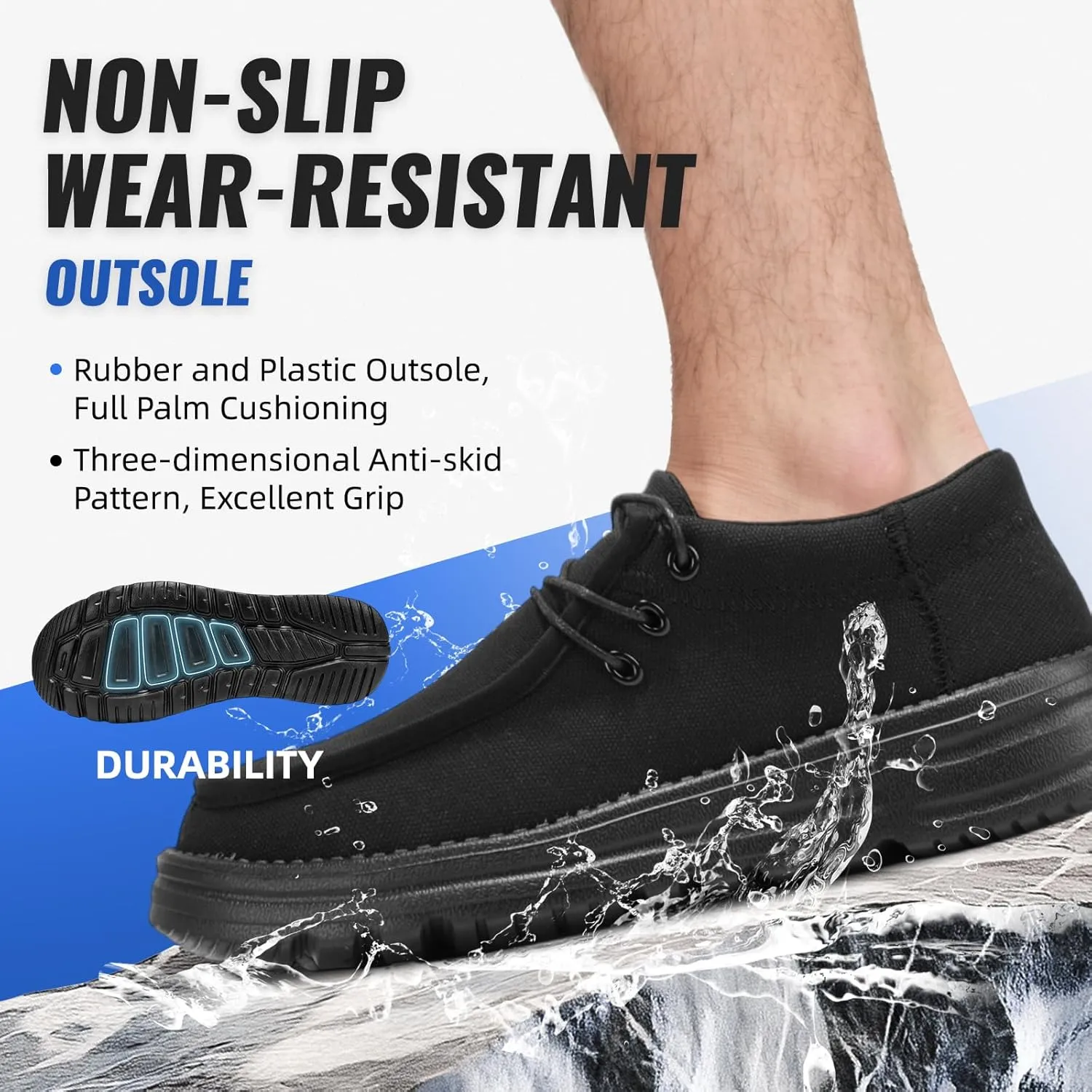 Furuian Steel Toe Shoes for Men Low-top Safety Work Shoes for Men Lightweight Steel Toe Sneakers Comfortable Canvas Work Loafers Zapatos De Trabajo para Hombres