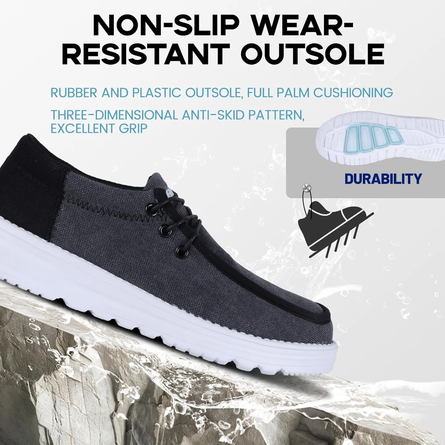 Furuian Steel Toe Shoes for Men Low-top Safety Work Shoes for Men Lightweight Steel Toe Sneakers Comfortable Canvas Work Loafers Zapatos De Trabajo para Hombres