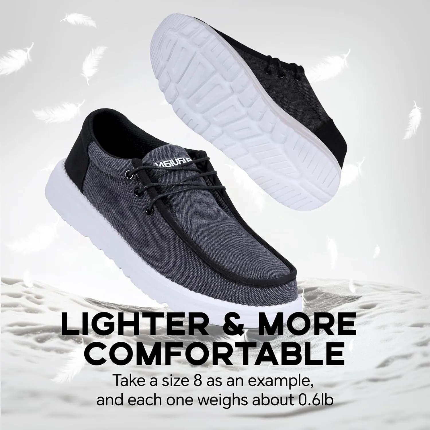 Furuian Steel Toe Shoes for Men Low-top Safety Work Shoes for Men Lightweight Steel Toe Sneakers Comfortable Canvas Work Loafers Zapatos De Trabajo para Hombres