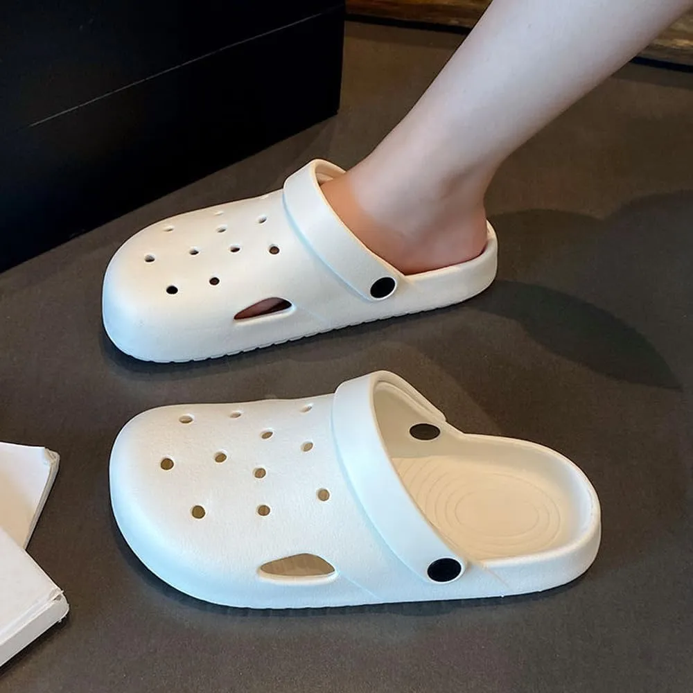 Garden Clogs for Women and Men, Lightweight Soft Beach Shoes, Slip On Mules Sandals Classic Slippers Outside Home Casual Wear Non-Slip Air Cushion Slip Resistant Slides