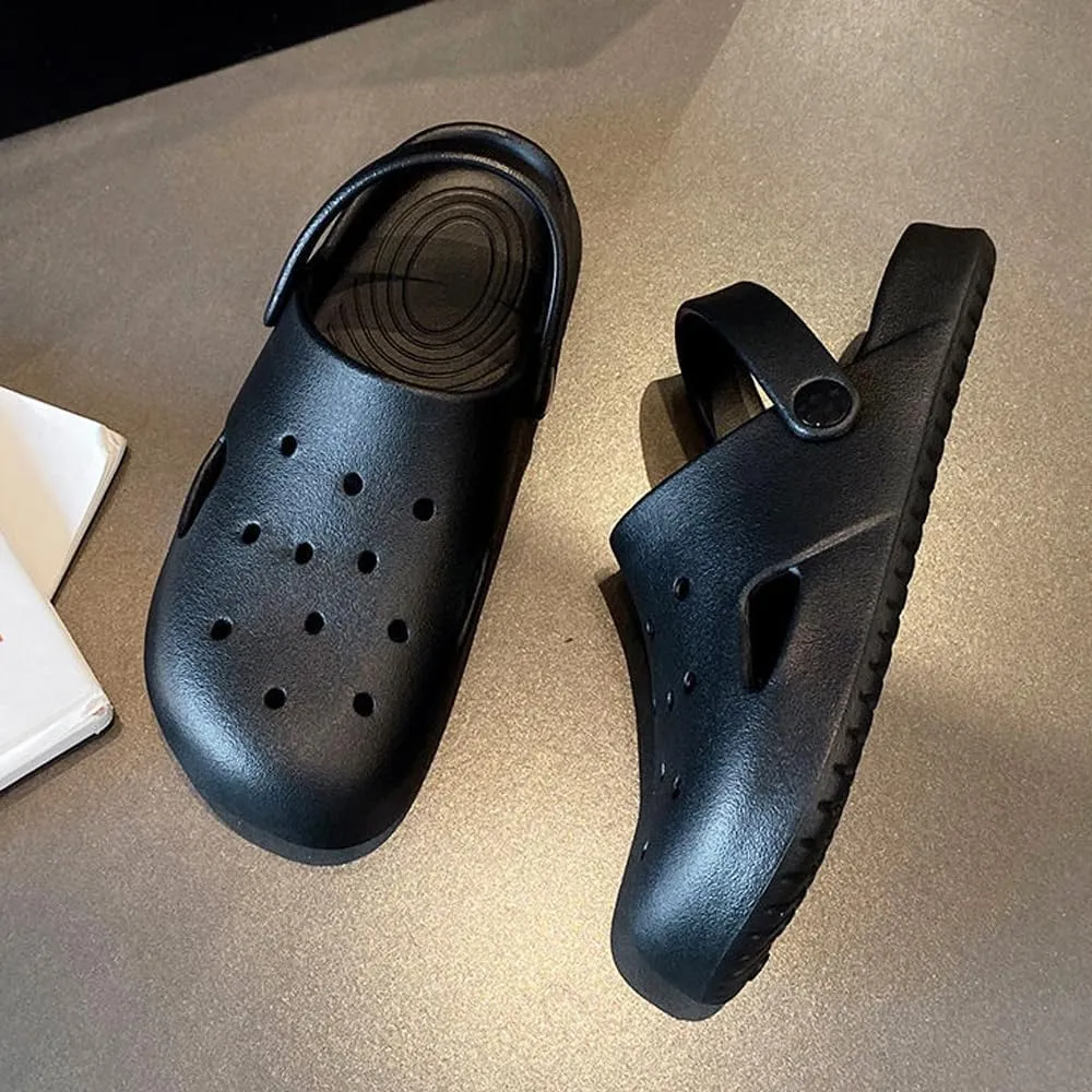 Garden Clogs for Women and Men, Lightweight Soft Beach Shoes, Slip On Mules Sandals Classic Slippers Outside Home Casual Wear Non-Slip Air Cushion Slip Resistant Slides