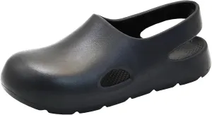 Garden Clogs for Women, Arch Support Work Shoes Comfort Non-slip Waterproof Mules Nurse Sandals, Fixed Heel Strap Outdoor Beach Slippers Girls Ladies Classic Closed Toe Slides