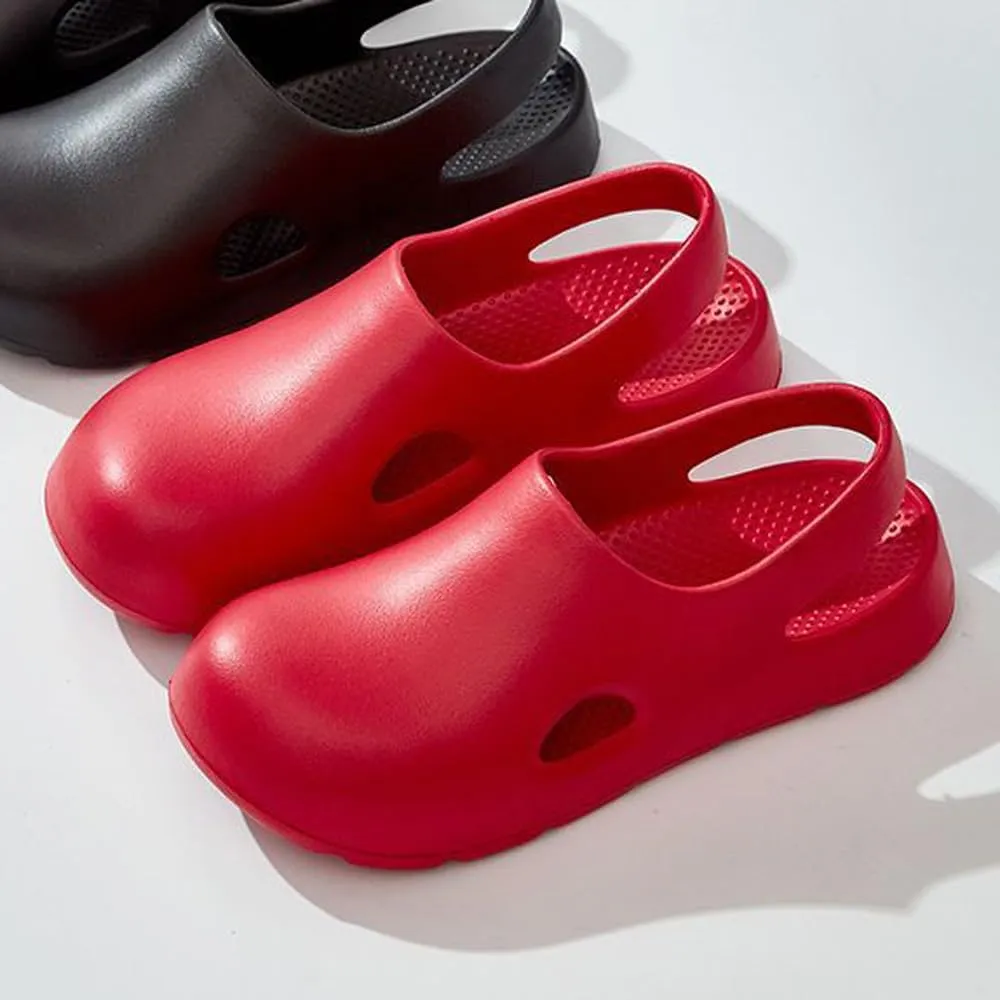 Garden Clogs for Women, Arch Support Work Shoes Comfort Non-slip Waterproof Mules Nurse Sandals, Fixed Heel Strap Outdoor Beach Slippers Girls Ladies Classic Closed Toe Slides