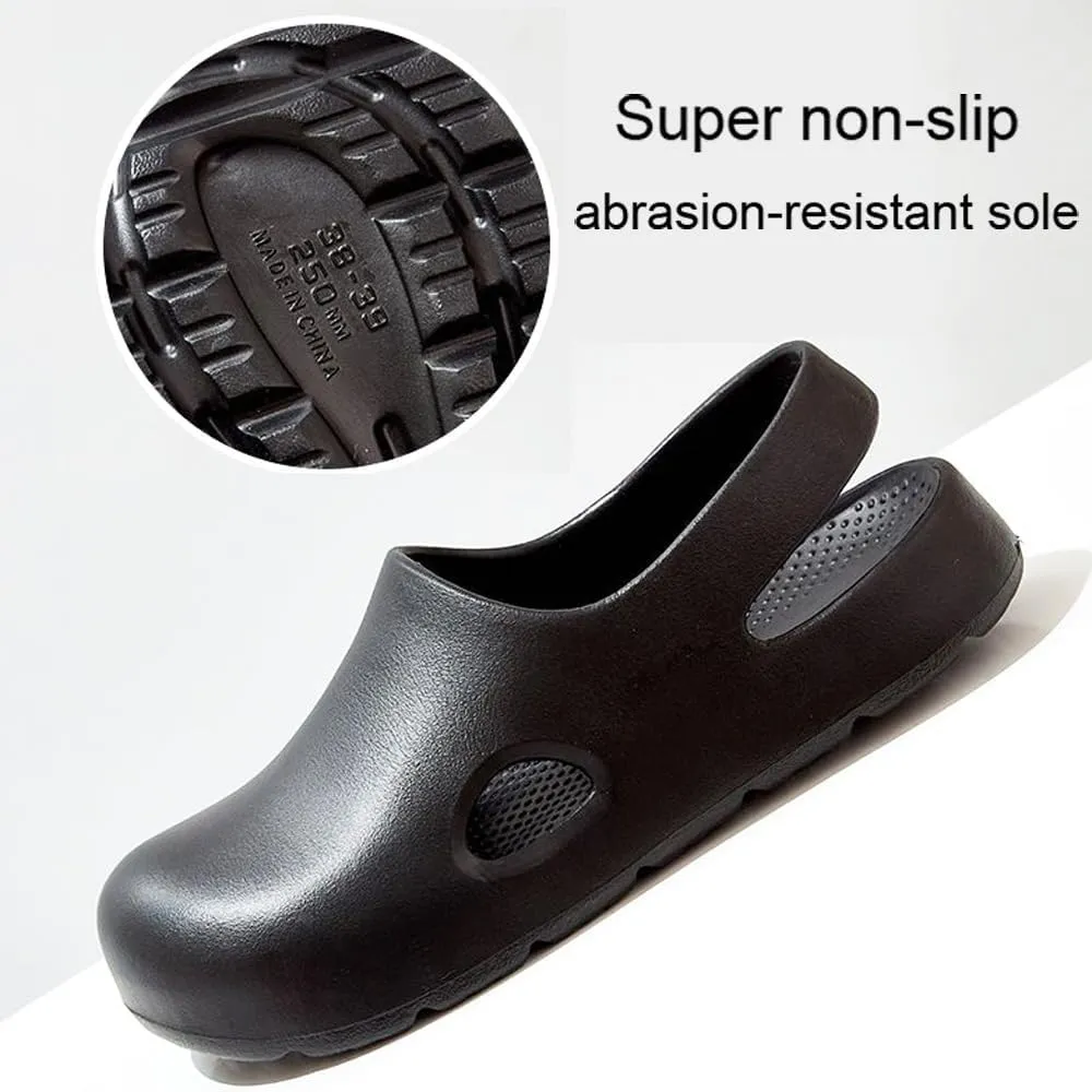 Garden Clogs for Women, Arch Support Work Shoes Comfort Non-slip Waterproof Mules Nurse Sandals, Fixed Heel Strap Outdoor Beach Slippers Girls Ladies Classic Closed Toe Slides