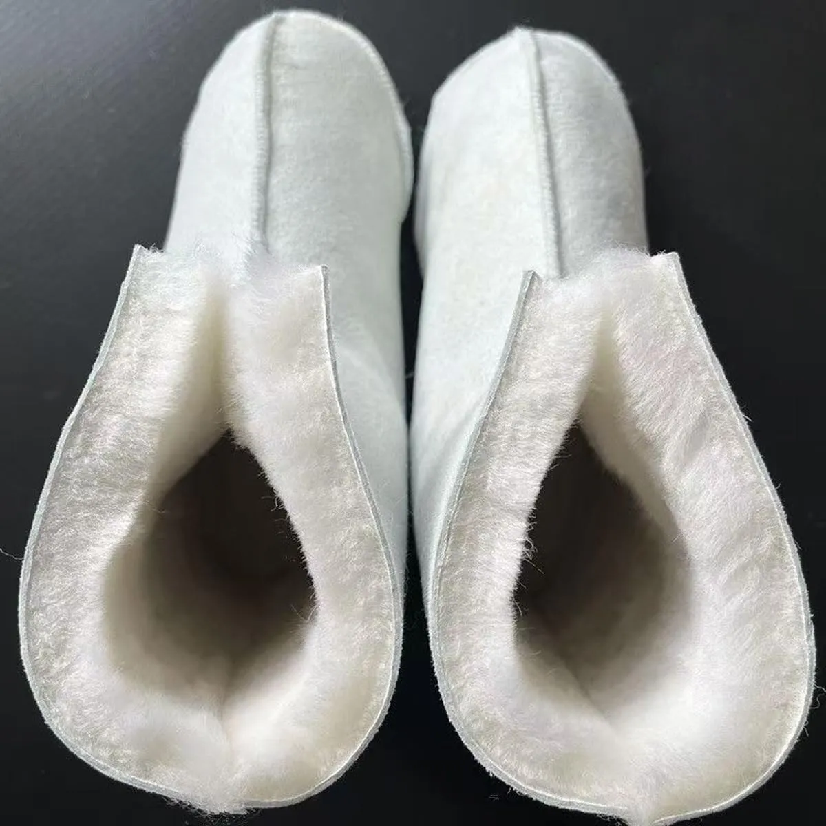 Genuine Sheepskin Women Slippers, 100% Shearling Soft Bottom Socks for Women Indoor Warm Fuzzy Wool Slippers