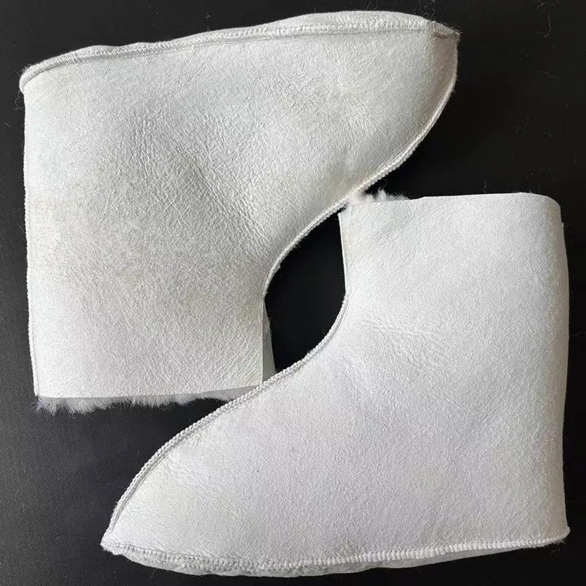 Genuine Sheepskin Women Slippers, 100% Shearling Soft Bottom Socks for Women Indoor Warm Fuzzy Wool Slippers
