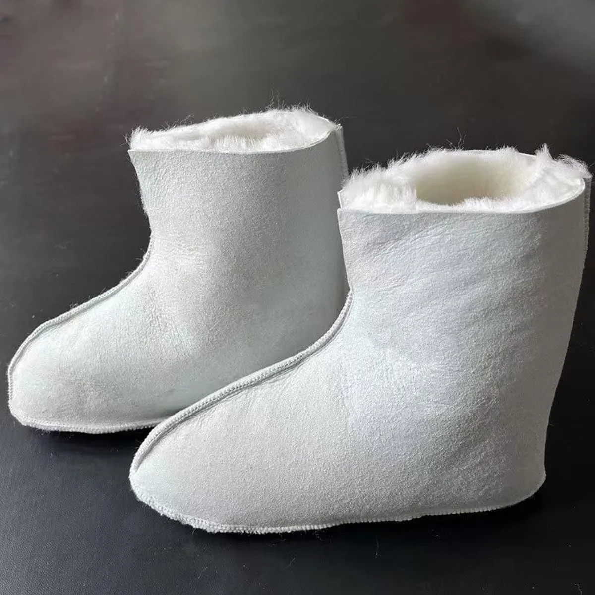 Genuine Sheepskin Women Slippers, 100% Shearling Soft Bottom Socks for Women Indoor Warm Fuzzy Wool Slippers