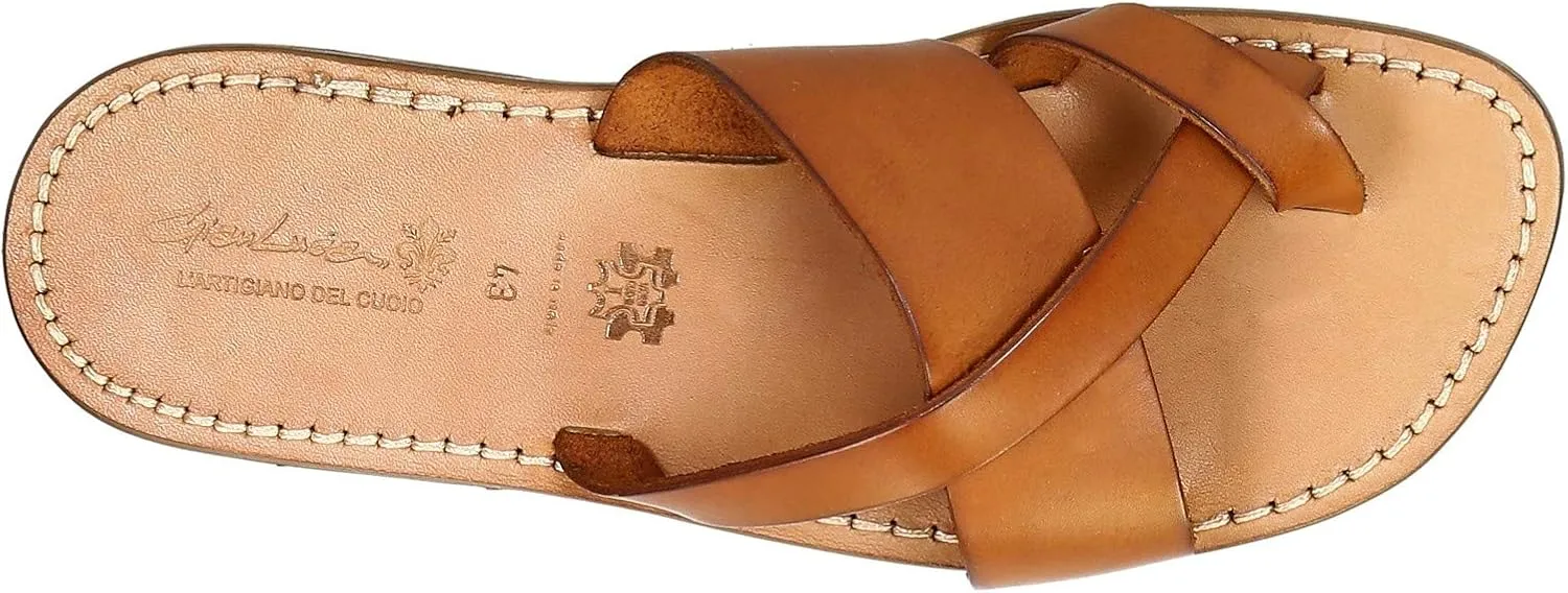 Gianluca - L'artigiano del cuoio Handmade Men's Leather Manmade Slippers