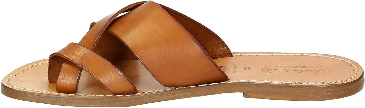 Gianluca - L'artigiano del cuoio Handmade Men's Leather Manmade Slippers