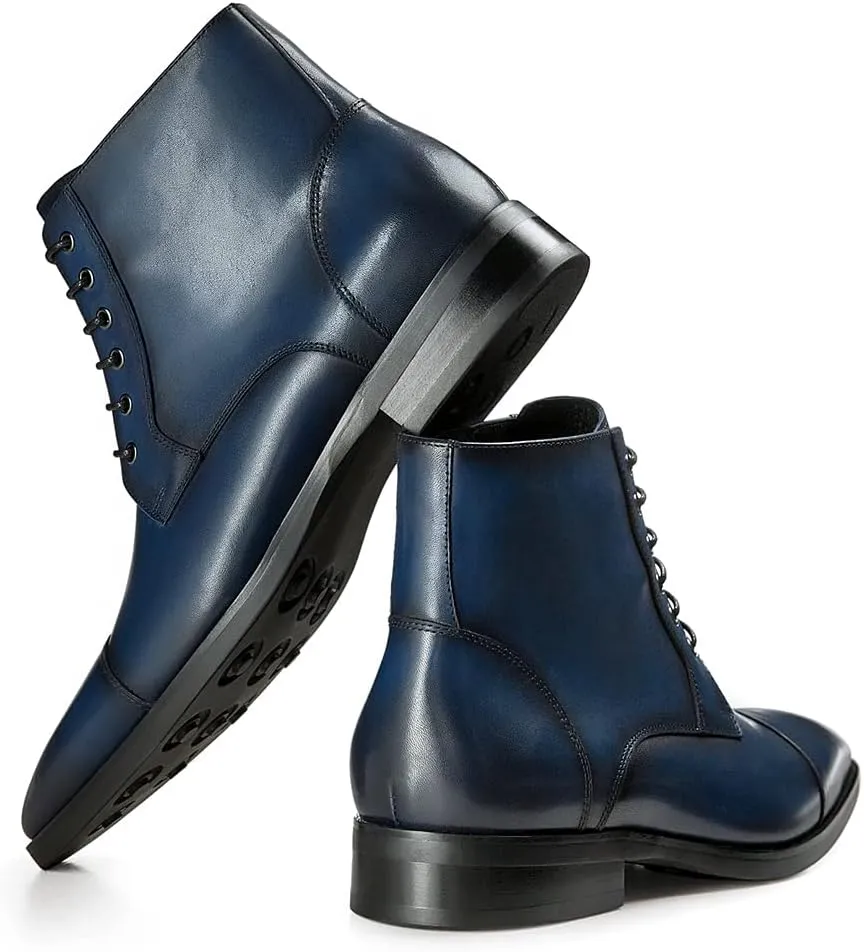 GIFENNSE Mens Dress Boots Formal Chelsea Boots for Men