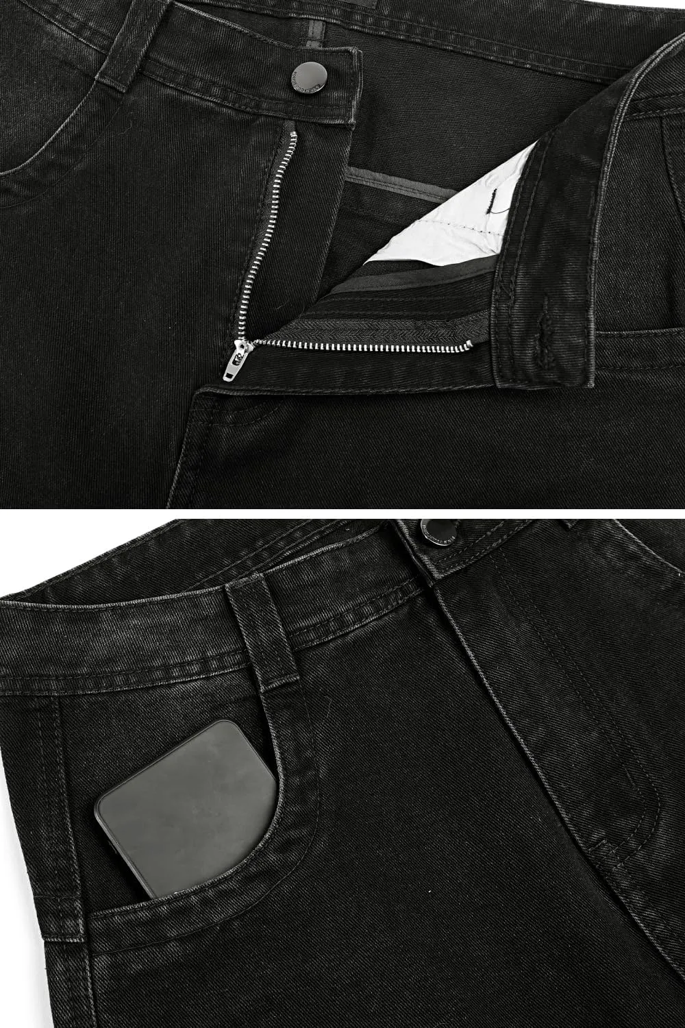 GINGTTO Mens Baggy Jeans Y2k Streetwear Denim Pants Wide Leg 32 Inch Inseam