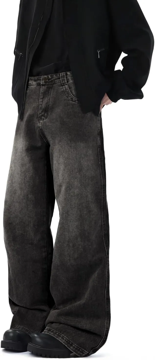 GINGTTO Mens Baggy Jeans Y2k Streetwear Denim Pants Wide Leg 32 Inch Inseam