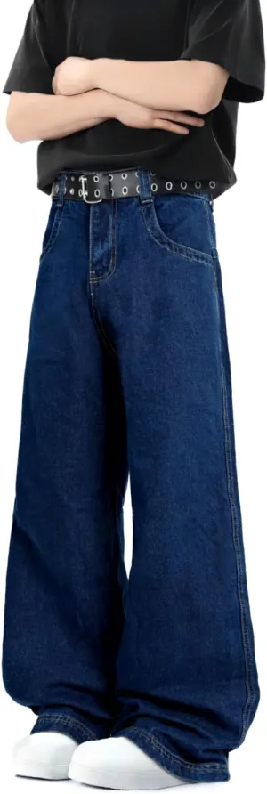 GINGTTO Mens Baggy Jeans Y2k Streetwear Denim Pants Wide Leg 32 Inch Inseam