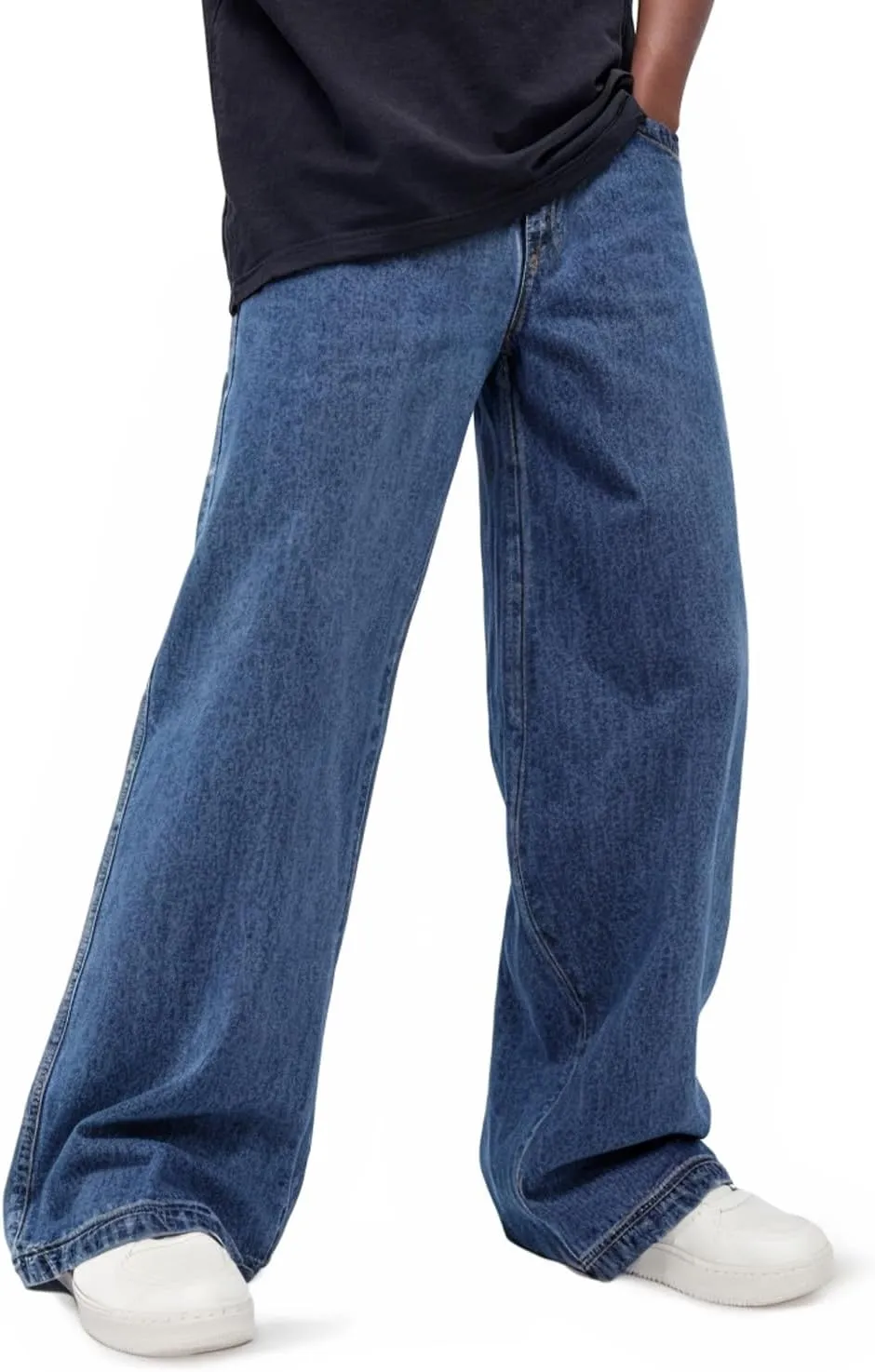 GINGTTO Mens Baggy Jeans Y2k Streetwear Denim Pants Wide Leg 32 Inch Inseam