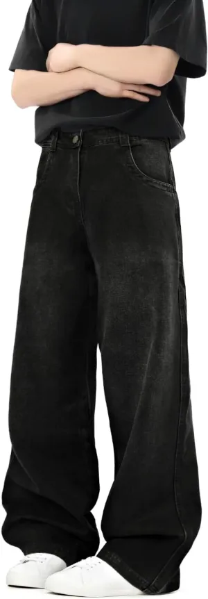 GINGTTO Mens Baggy Jeans Y2k Streetwear Denim Pants Wide Leg 32 Inch Inseam