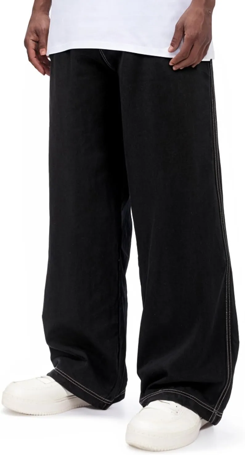 GINGTTO Mens Baggy Jeans Y2k Streetwear Denim Pants Wide Leg 32 Inch Inseam