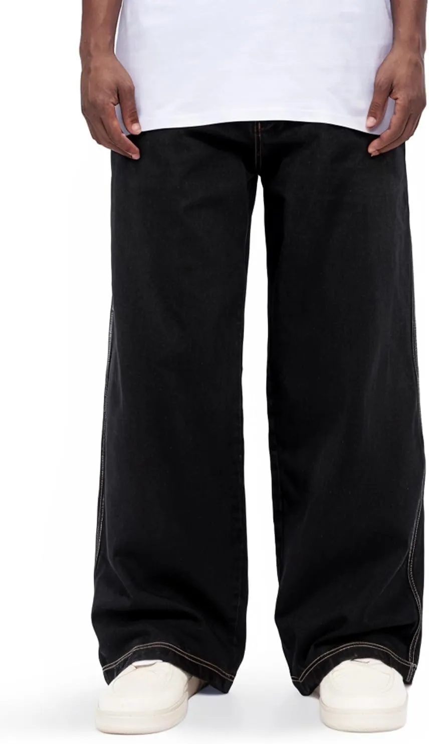 GINGTTO Mens Baggy Jeans Y2k Streetwear Denim Pants Wide Leg 32 Inch Inseam