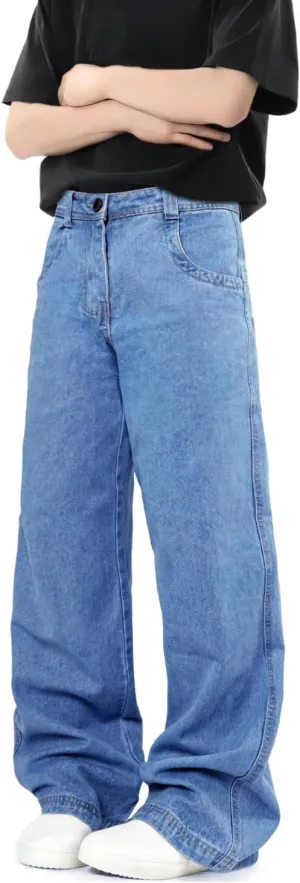GINGTTO Mens Baggy Jeans Y2k Streetwear Denim Pants Wide Leg 32 Inch Inseam