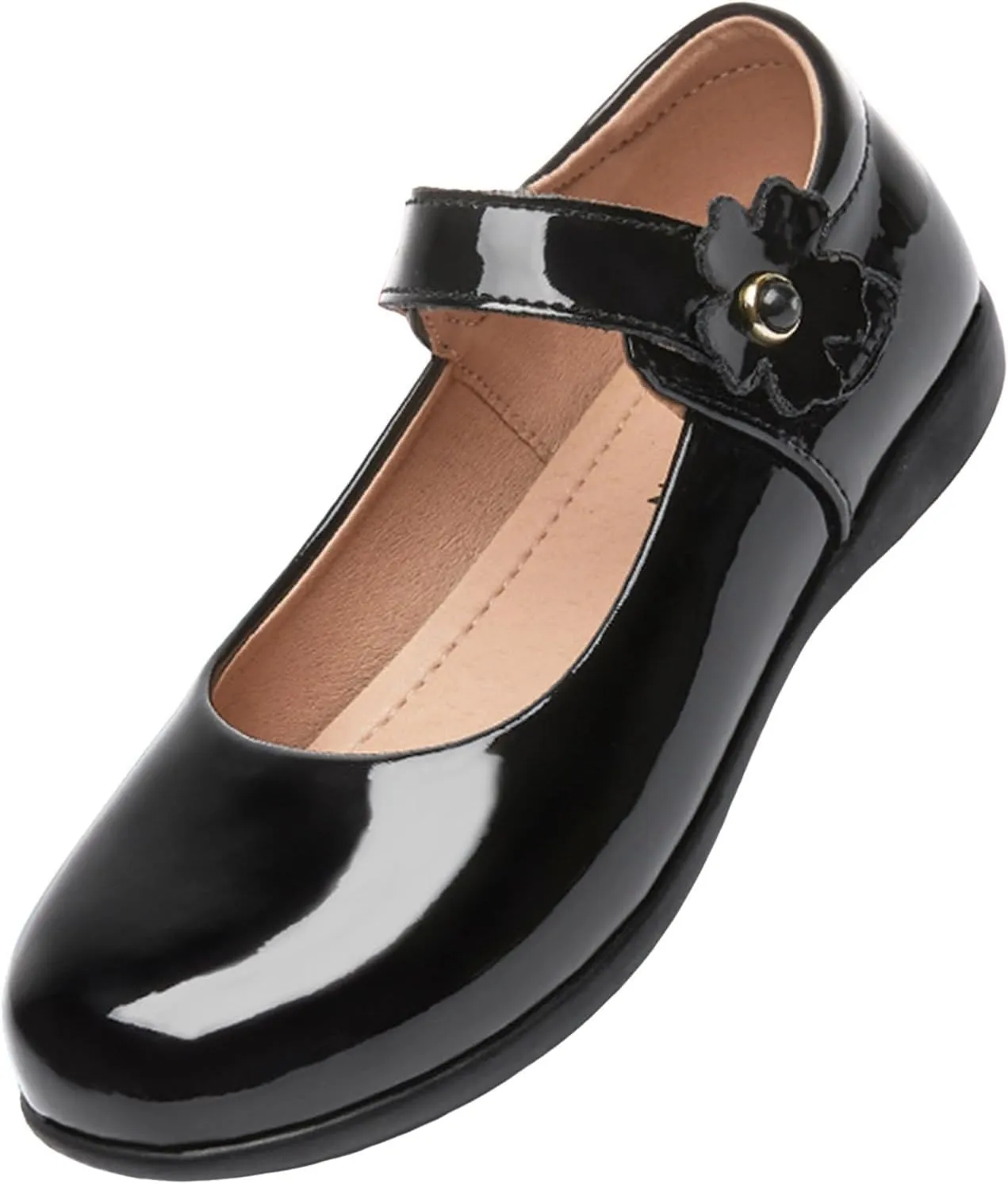 Girls Dress Shoes Mary Jane Double Straps High Heel Wedding Party for Little/Big Kids Sneakers for Girls Size 1 Sneakers
