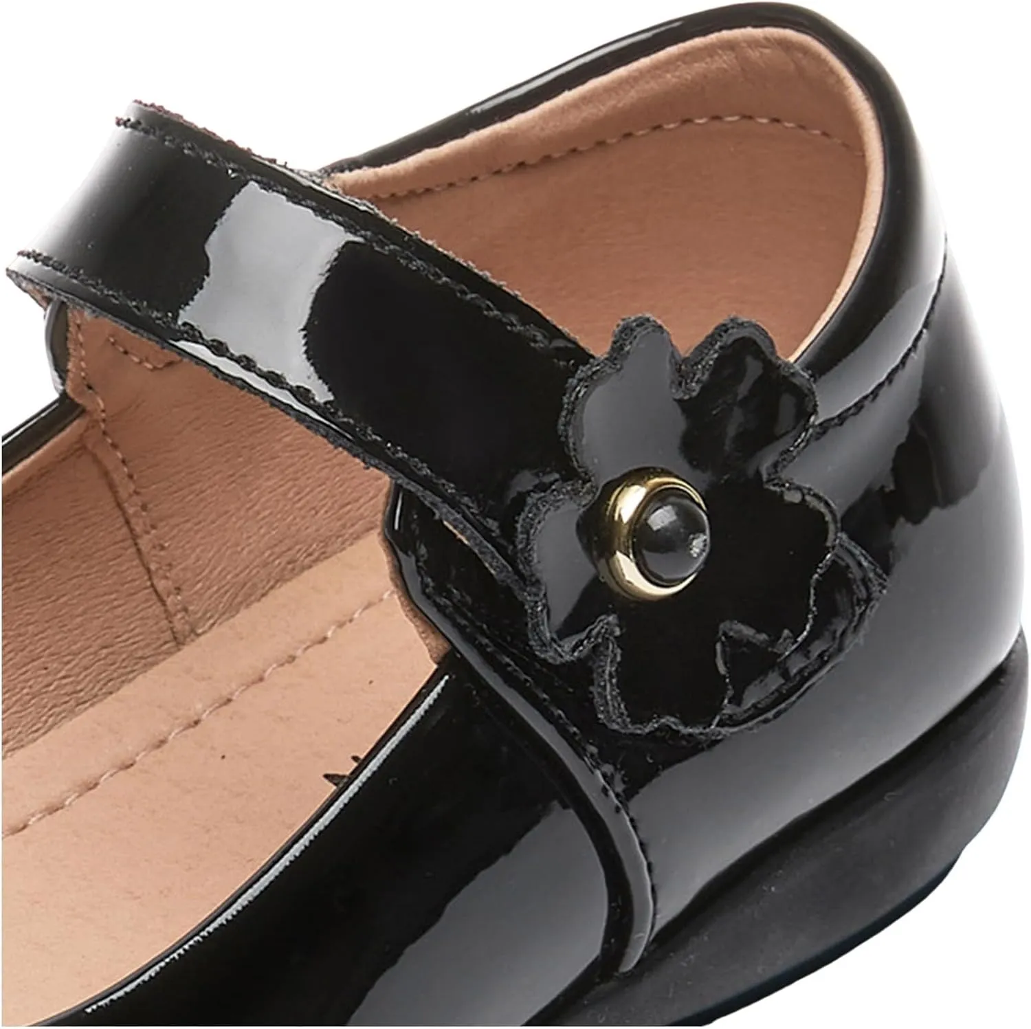 Girls Dress Shoes Mary Jane Double Straps High Heel Wedding Party for Little/Big Kids Sneakers for Girls Size 1 Sneakers