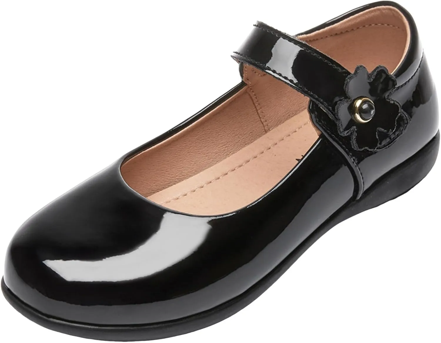 Girls Dress Shoes Mary Jane Double Straps High Heel Wedding Party for Little/Big Kids Sneakers for Girls Size 1 Sneakers