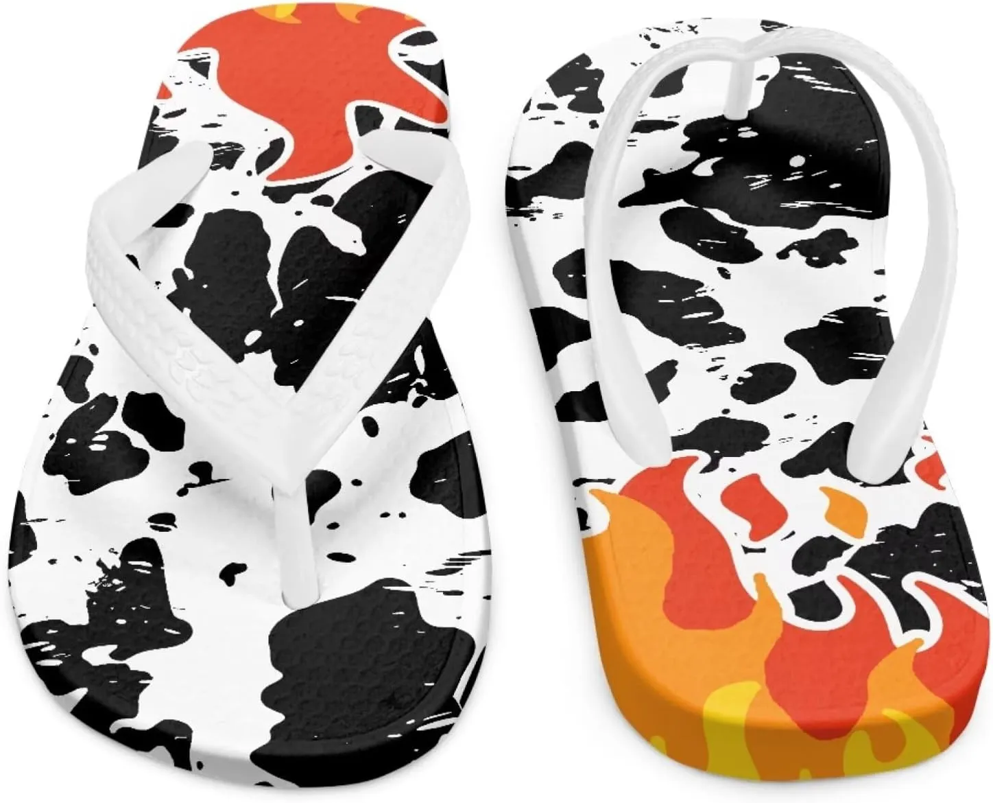 Girls Flip Flop Unisex Kids Summer Beach Sandals with Tiger Stripe Print Thong Sandals Water Shoes Indoor Outdoor