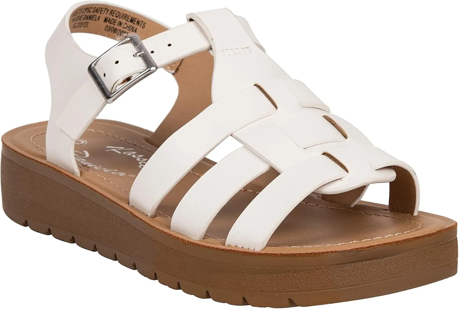 Girls Sandals Open Toe Sandal Fisherman Buckle Ankle Strap Platform Martin-2