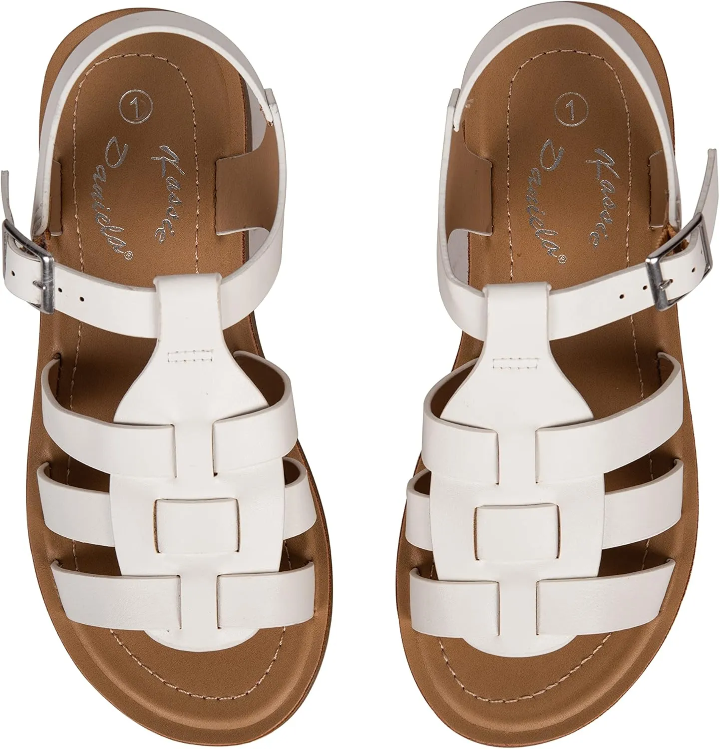 Girls Sandals Open Toe Sandal Fisherman Buckle Ankle Strap Platform Martin-2