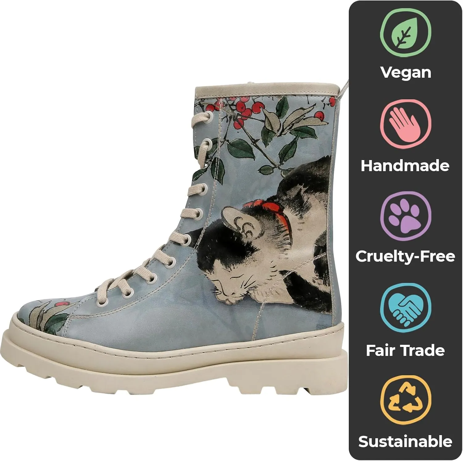 Gisele Boots for Women - Handmade and Vegan Leather Mid Calf Boots for Women,