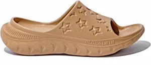 GLOBALWIN Sports Recovery Slides for Women Ava Sports Sandals With Comfortable Arch Support Indoor Outdoor Cloud Slippers Reduce Stress on Feet Lightweight Pillow Slides