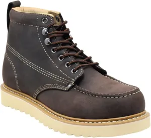 Golden Fox Men's Premium Leather Soft Toe Light Weight Industrial Construction Moc Work Boots Insulated