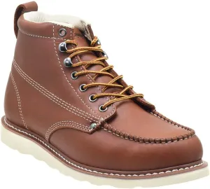 Golden Fox Men's Premium Leather Soft Toe Light Weight Industrial Construction Moc Work Boots Insulated