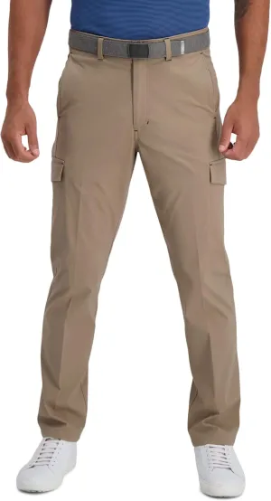 Haggar Men's The Active Series Slim/Straight Fit Flat Front Pant
