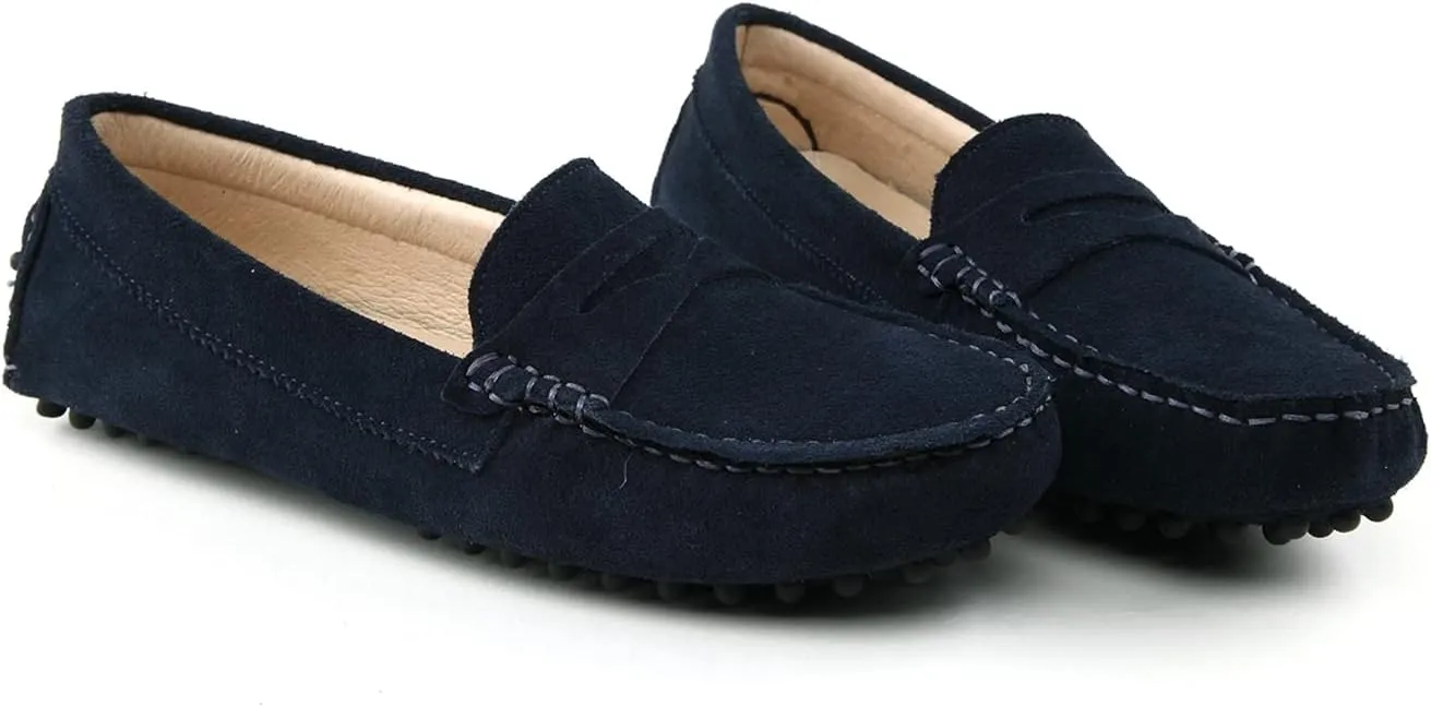 Hanfike Womens Casual Loafers Shoes Slip on Flats with Tassel Buckle Knot