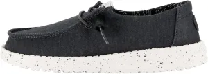 Hey Dude Girl's Wendy Stretch Canvas | Youth's Shoes | Youth Slip-on Loafers | Comfortable & Light-Weight
