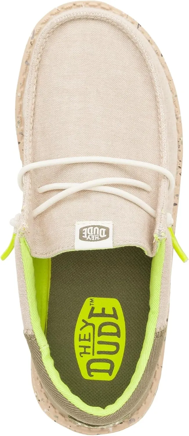 Hey Dude Kids Wally Funk Splatter (Little Kid/Big Kid) - Shoes for Kids - Canvas Upper - Soft Cotton Lining