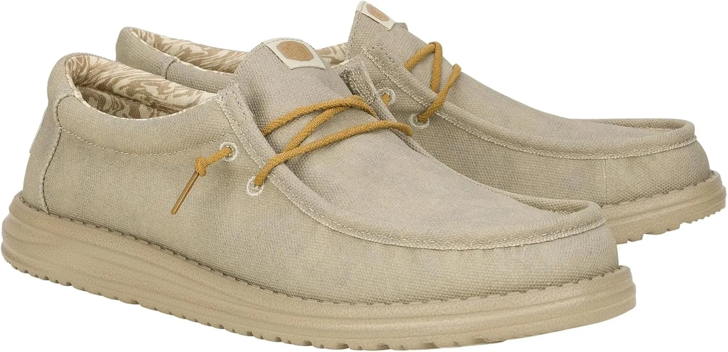 Hey Dude Men's Wally Waxed Canvas Sneaker
