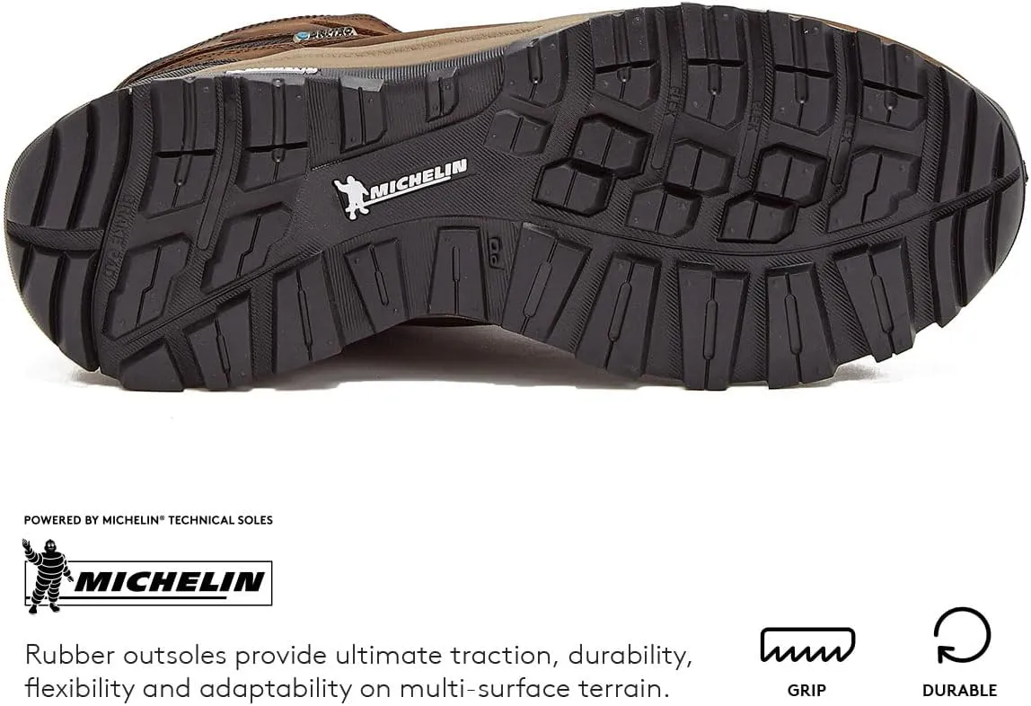 HI-TEC Men's Altitude VI I Waterproof Leather Hiking Boots - Black or Brown, Medium or Extra Wide
