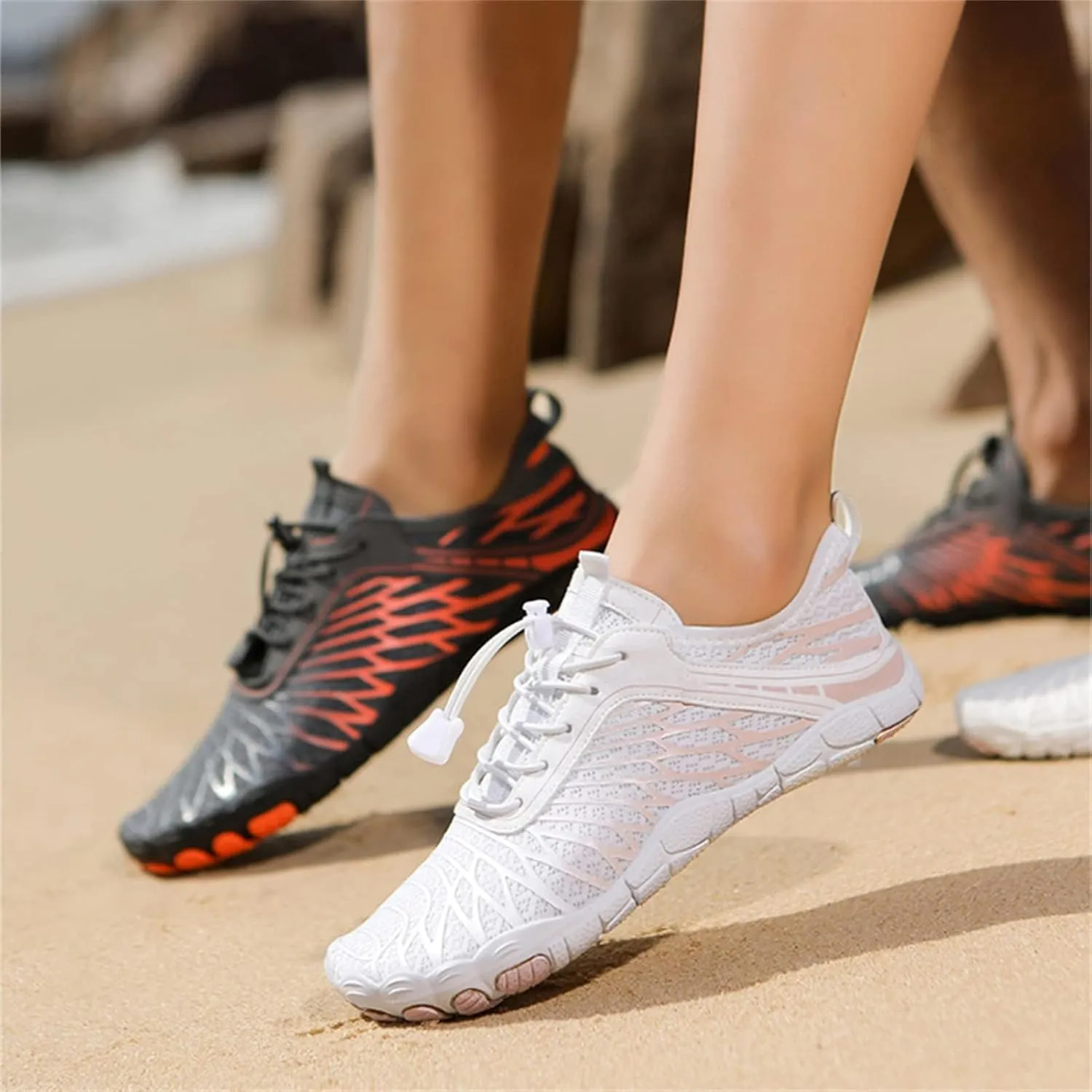 Hike Barefoot Shoes Women Men, Pro Barefoot Footwear Wide Toe Box Healthy & Non-Slip Barefoot Hike Shoes Waterproof Aqua Swim Surf Hiking Shoes Unisex