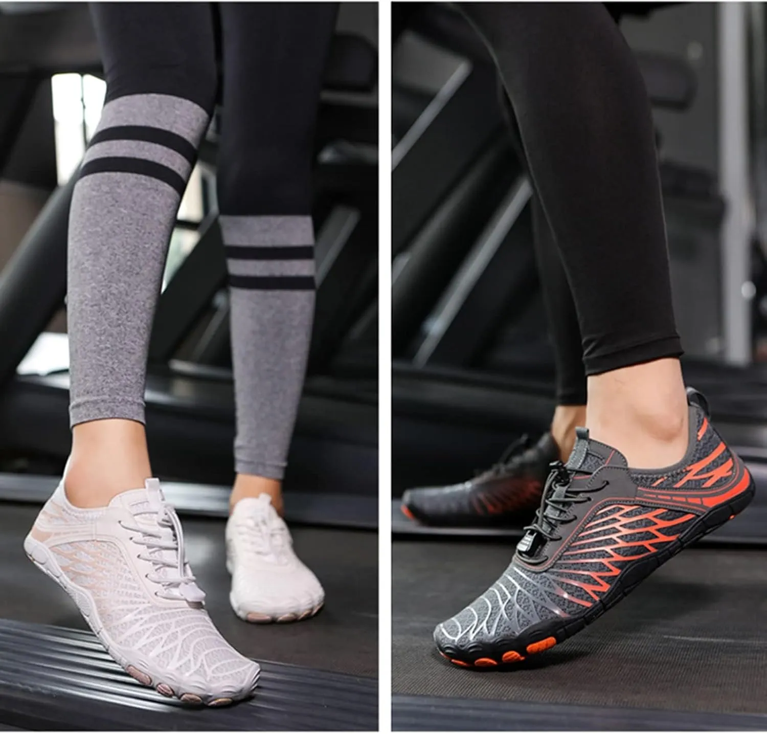 Hike Barefoot Shoes Women Men, Pro Barefoot Footwear Wide Toe Box Healthy & Non-Slip Barefoot Hike Shoes Waterproof Aqua Swim Surf Hiking Shoes Unisex