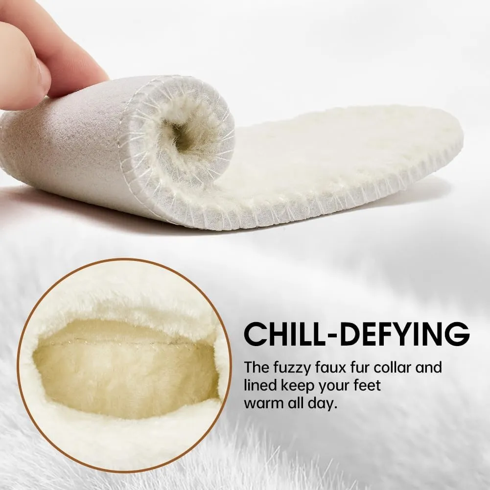 HOBIBEAR Womens Winter Boots Warm Faux Fur Lined Snow Boots Cold Weather Outdoor Shoes Water Resistant