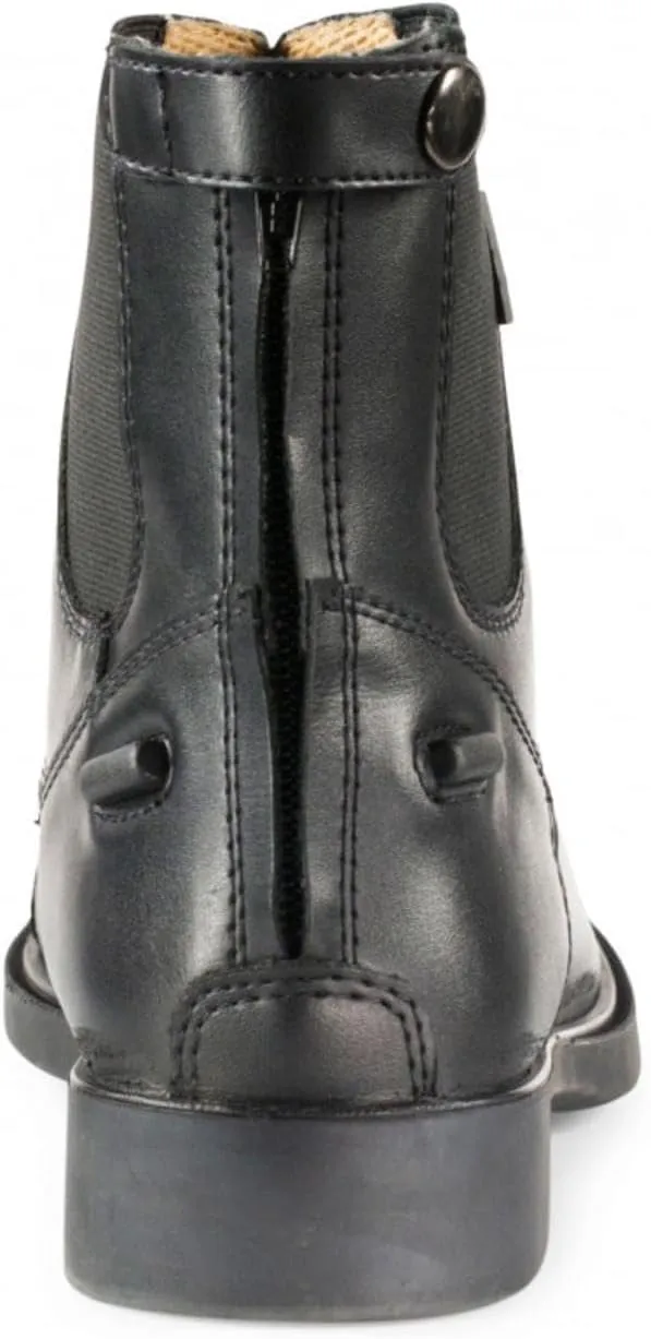 HORZE Kilkenny Kids' Unisex Equestrian Synthetic Leather Zip-Up Schooling Paddock Boots