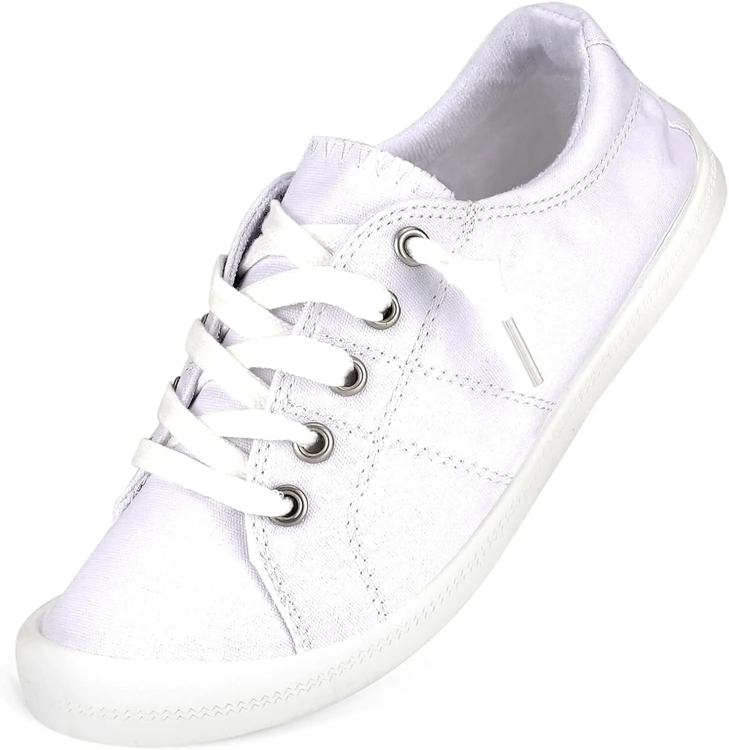 Hxlber Women's Low Top Sneaker - Round Toe Comfort Casual Canvas Shoes Fashion Sneakers for Walking for Women